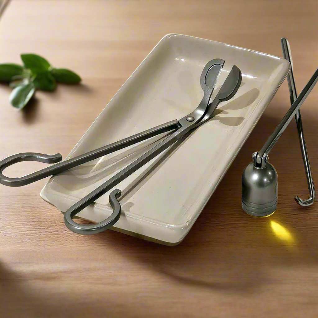 Metal Candle Snuffer, Wick Trimmer and Candle Wick Dipper