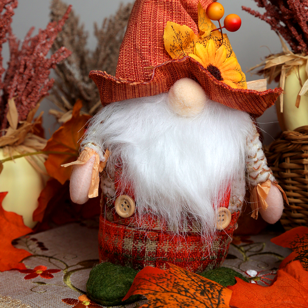 Delightful Plush Seasonal Cute Adorable Autumn Gnomes