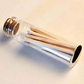 FREE - 1 Corked glass vial .8 W x 2.55 H with 20 matches and adhesive phosphorous match striker on bottom of glass. 2 inch wooden matches are for single use.