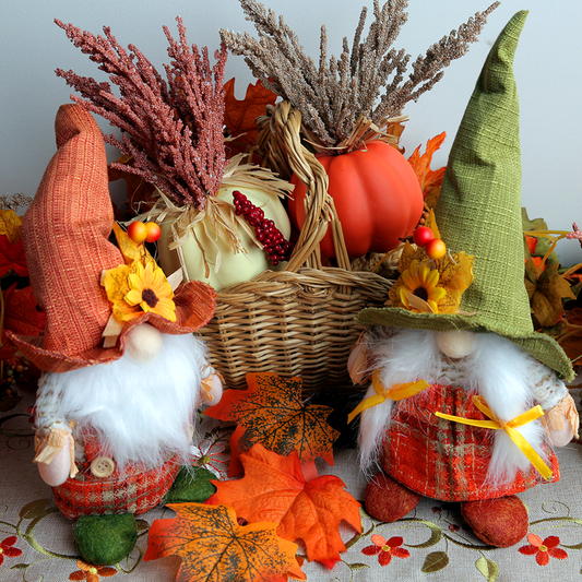 Delightful Plush Seasonal Cute Adorable Autumn Gnomes