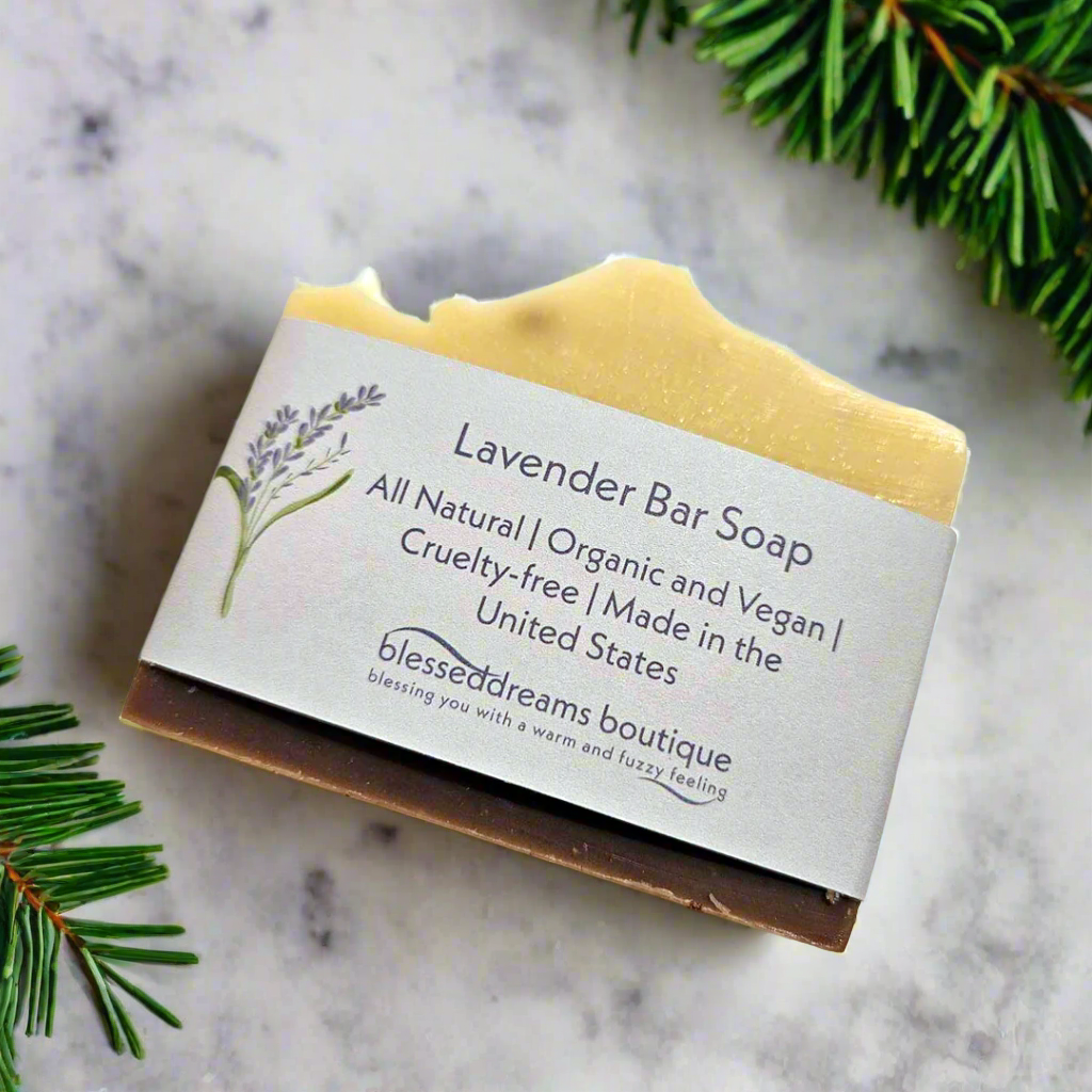 Lavender Bar Soap - Organic and Vegan - Cruelty-Free