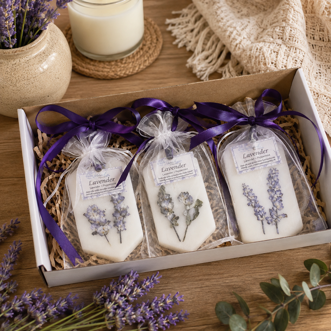 Lavender Peppermint Wax Sachets