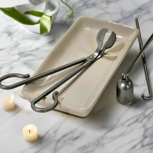 Metal Candle Snuffer, Wick Trimmer and Candle Wick Dipper