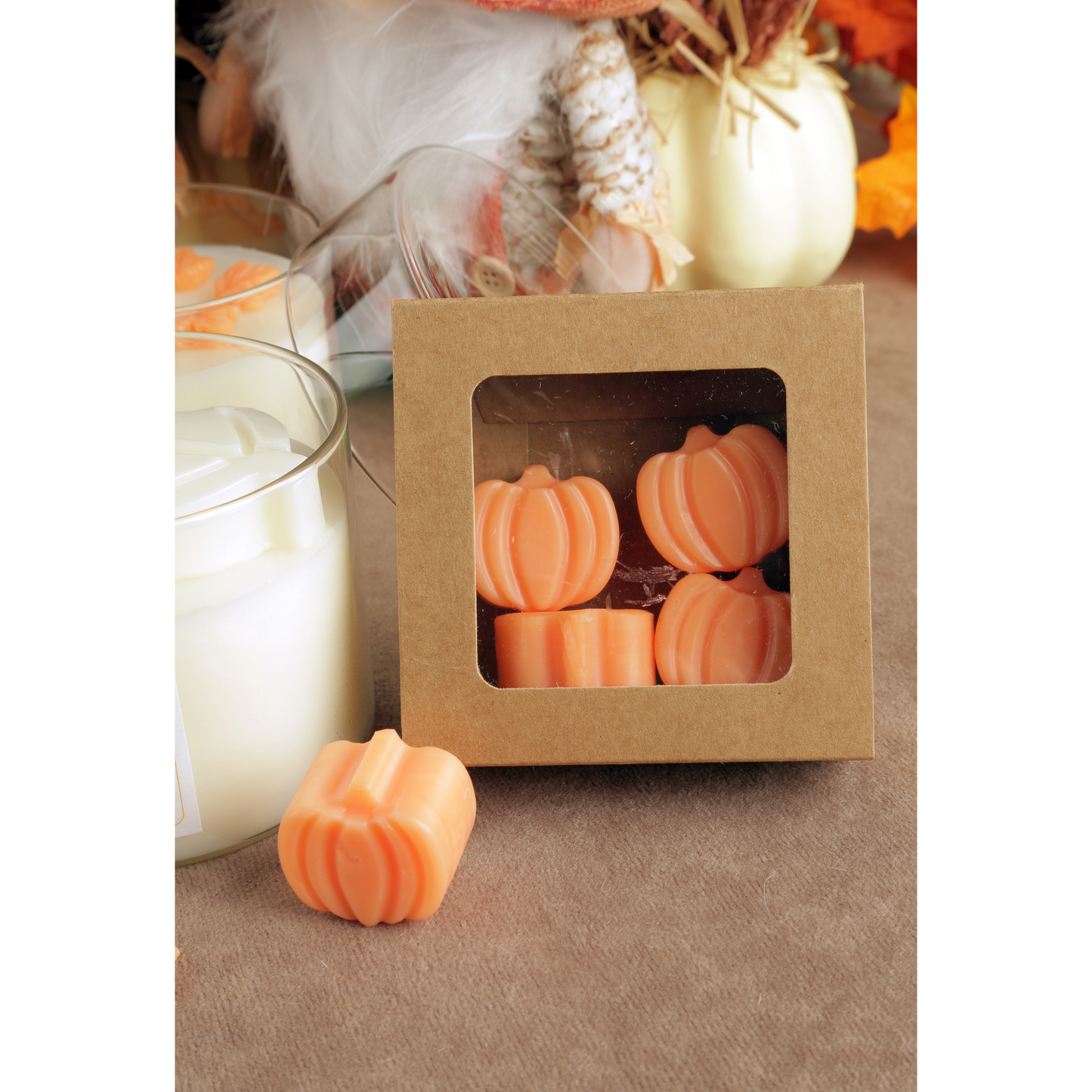 Pumpkin Spice Wax Melts - Set of 4 Wax Melts. Home Fragrance for Candle Warmers