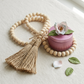 Vanilla Cashmere - Hand-Poured 7oz - Wood Wick Soy Candle - Metallic Rose Vessel