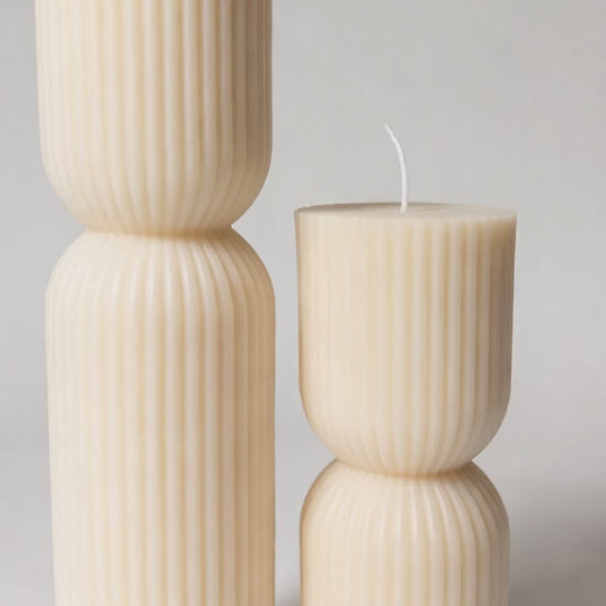 Hourglass Pillar Candles Video Scene 