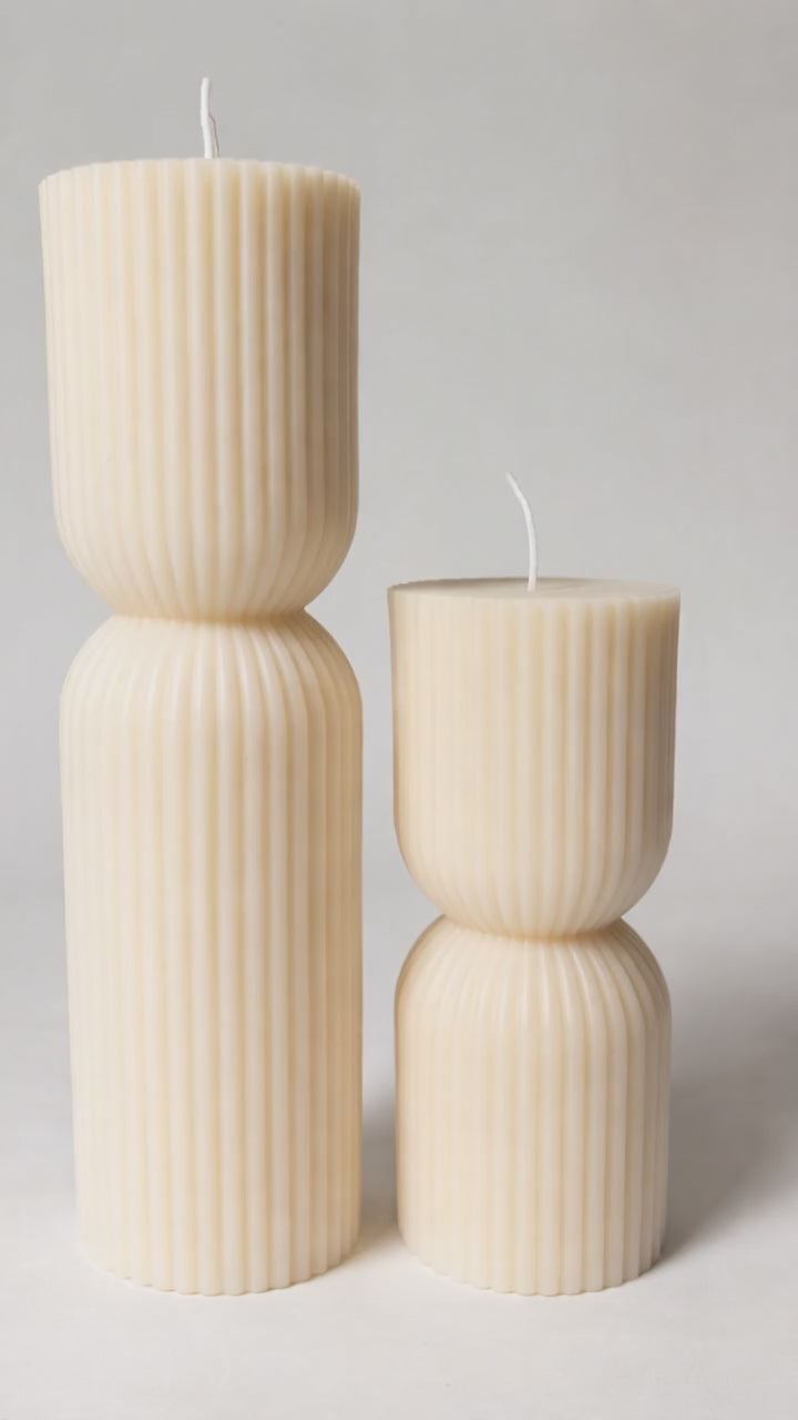 Hourglass Pillar Candles Video Scene 