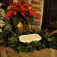 Winter Décor 3 Wood Wick Scented Candle Whitewash Dough Bowl - Christmas Cabin