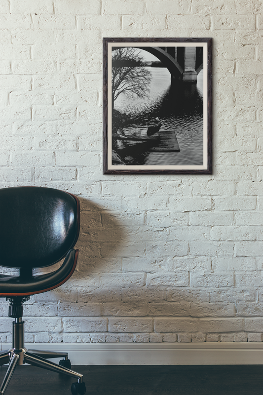 Lonely Boat - Wall Fine Art Photography - Unframed Wall Art Décor 1
